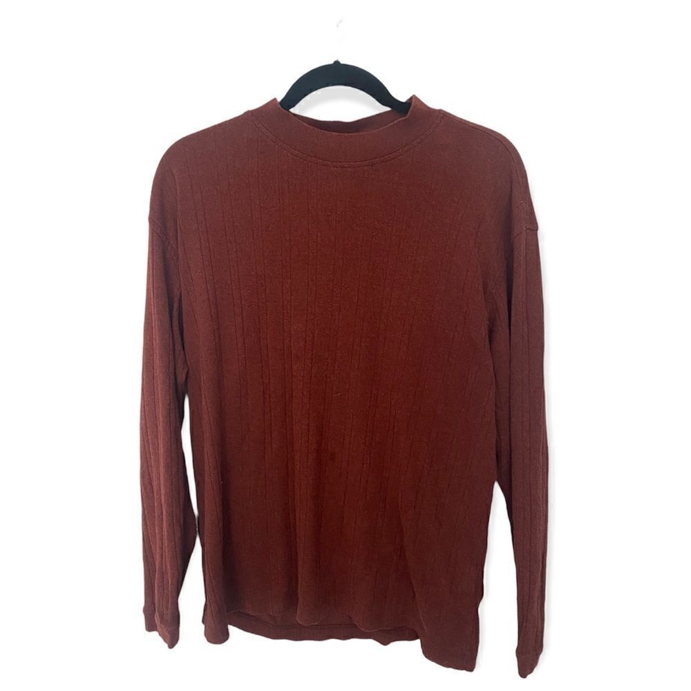 J. Ferrar SZ L maroon long sleeve top